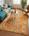 Adriana Terrace Collection Area Rug -  Positano (Orange) Rectangle Orange  lifestyle 15