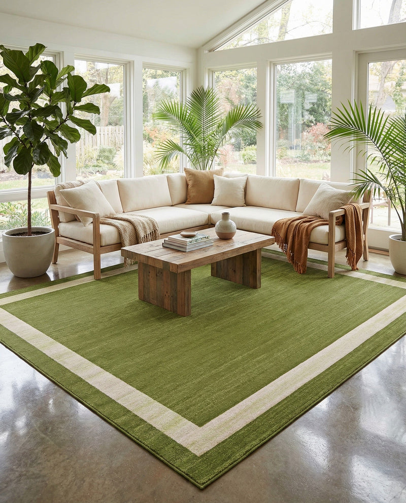 Studio Haven Collection Area Rug -  Alcove (Green) Rectangle Green  lifestyle 10