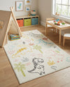 Wonder Tykes Collection Area Rug -  Abstracta Rectangle Ivory  lifestyle 10
