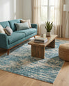 Serenity Sands Collection Area Rug - Dunescape Rectangle Blue  lifestyle 9