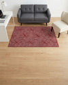 Aravalli Collection Area Rug - Udaipur Rectangle Burgundy Red  lifestyle 53
