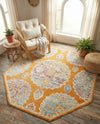 Arcadia Rugs Collection Area Rug -  Atlantis (Orange) Octagon Orange  lifestyle 41