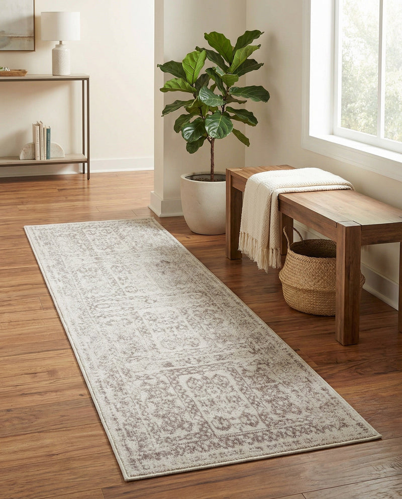 Cambridge Classics Collection Area Rug - Trinity (Cream) Runner Cream  lifestyle 73