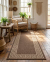 Sahara Sands Collection Area Rug -  Elephantine Runner Brown  lifestyle 53