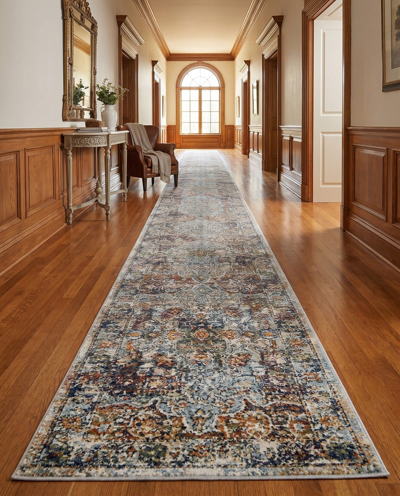 Savannah Soiree Collection Area Rug -  Everglade (Ivory) Runner Ivory  lifestyle 45