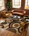 Bistro Lounge Collection Area Rug -  Macchiato Rectangle Beige  lifestyle 12
