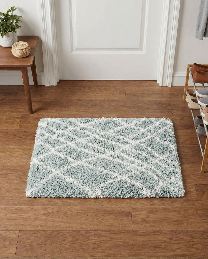Cozy Haven Shag Collection Area Rug - Serenity (Sage Green) Rectangle Sage Green  lifestyle 25