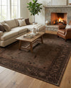 Horizon Collection Area Rug -  Apex (Brown) Rectangle Brown  lifestyle 17