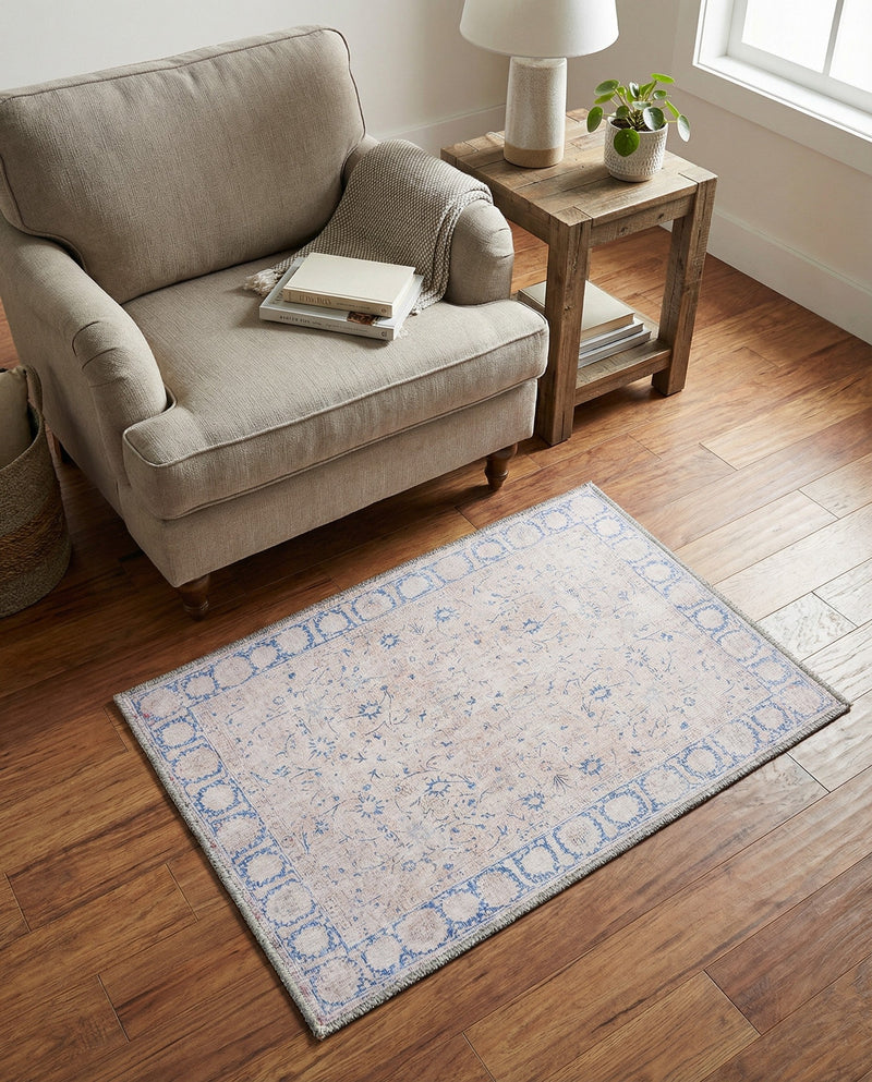 Heritage Elegance Collection Area Rug -  Nijo Rectangle Beige  lifestyle 9