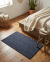 Woven Seaside Jute Collection Area Rug - Savannah (Navy Blue) Rectangle Navy Blue  lifestyle 20
