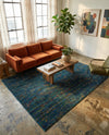 Caribbean Cove Collection Area Rug -  Lucia Rectangle Navy Blue  lifestyle 16