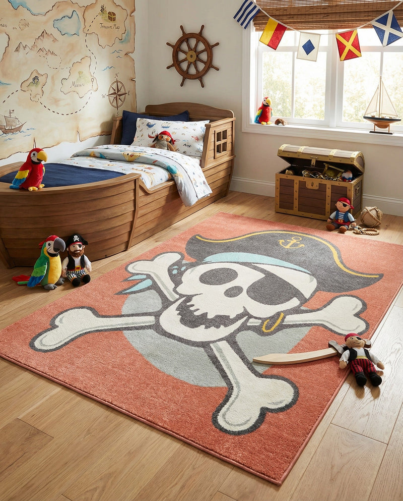 Wonder Tykes Collection Area Rug -  Harmony Rectangle Red  lifestyle 11