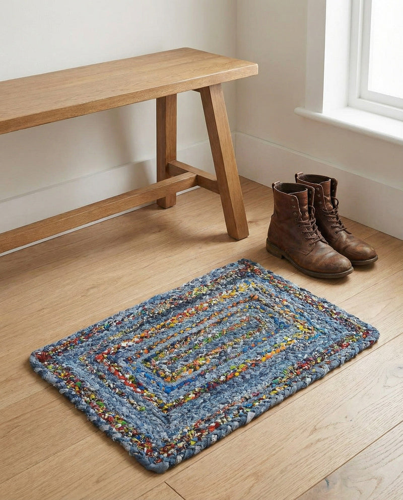 Woven Udaipur Collection Area Rug - Sahara Rectangle Blue and Multi  lifestyle 30