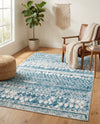 Dresden Elegance Collection Area Rug -  Zittau Rectangle Blue  lifestyle 32