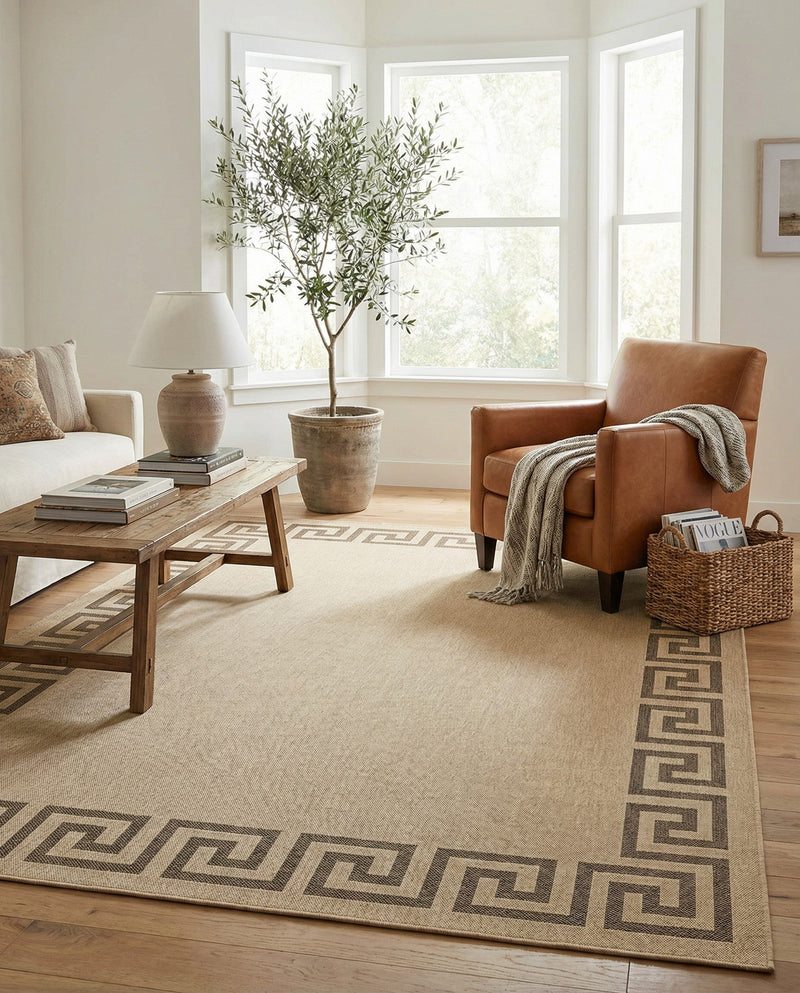 Sahara Sands Collection Area Rug -  Elephantine Rectangle Natural  lifestyle 21