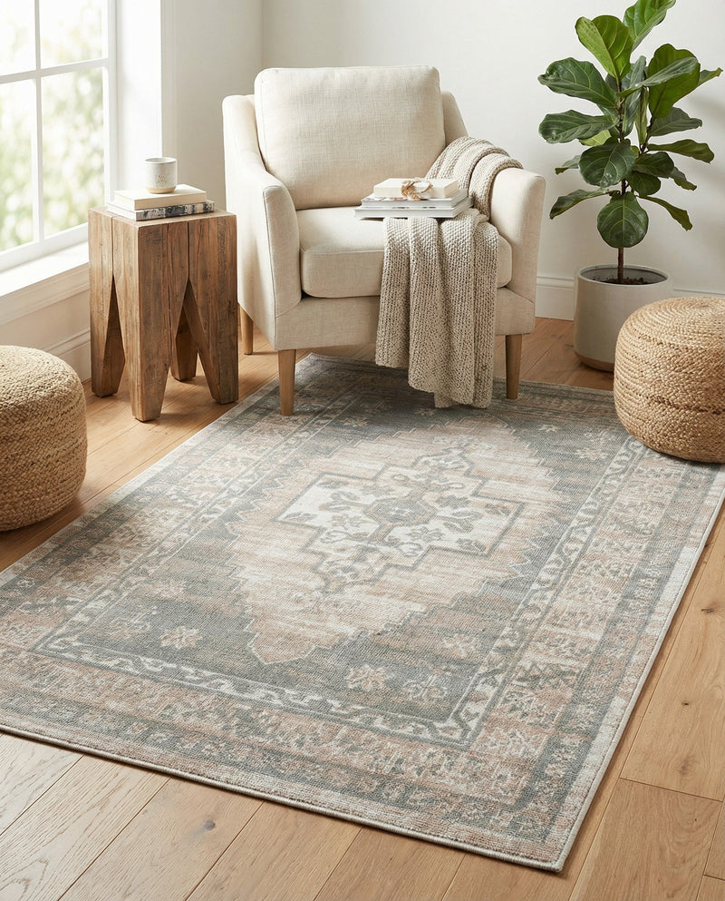 Savannah Series Collection Area Rug -  Augusta (Mink) Rectangle Mink  lifestyle 29