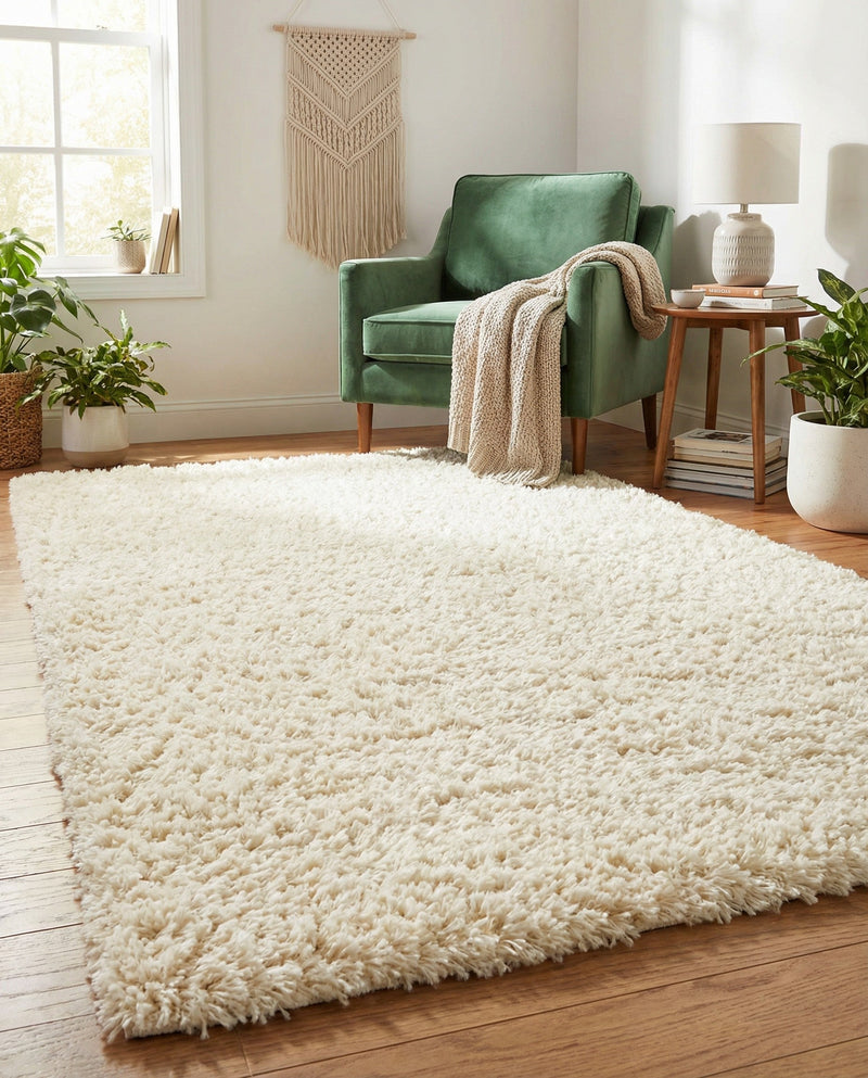 Eternal Plush Oasis Collection Area Rug -  Tranquility (Pearl) Rectangle Pearl  lifestyle 25