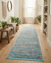 Arcadia Rugs Collection Area Rug -  Atlantis (Blue) Runner Blue  lifestyle 50