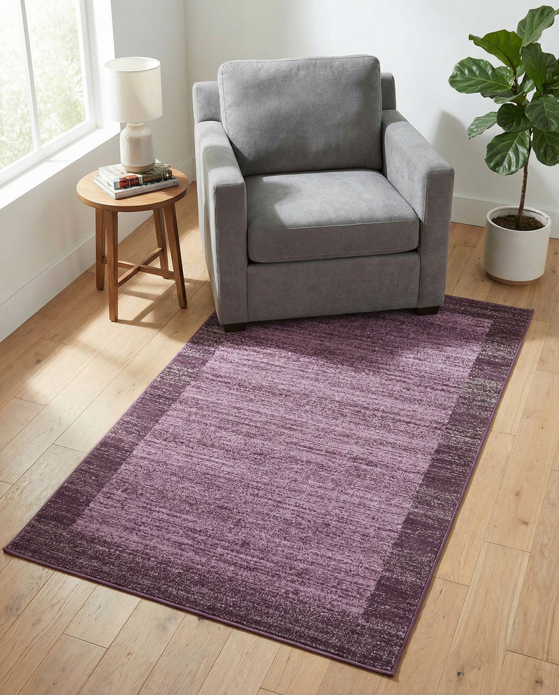 Studio Haven Collection Area Rug -  Conservatory (Violet) Rectangle Violet  lifestyle 14
