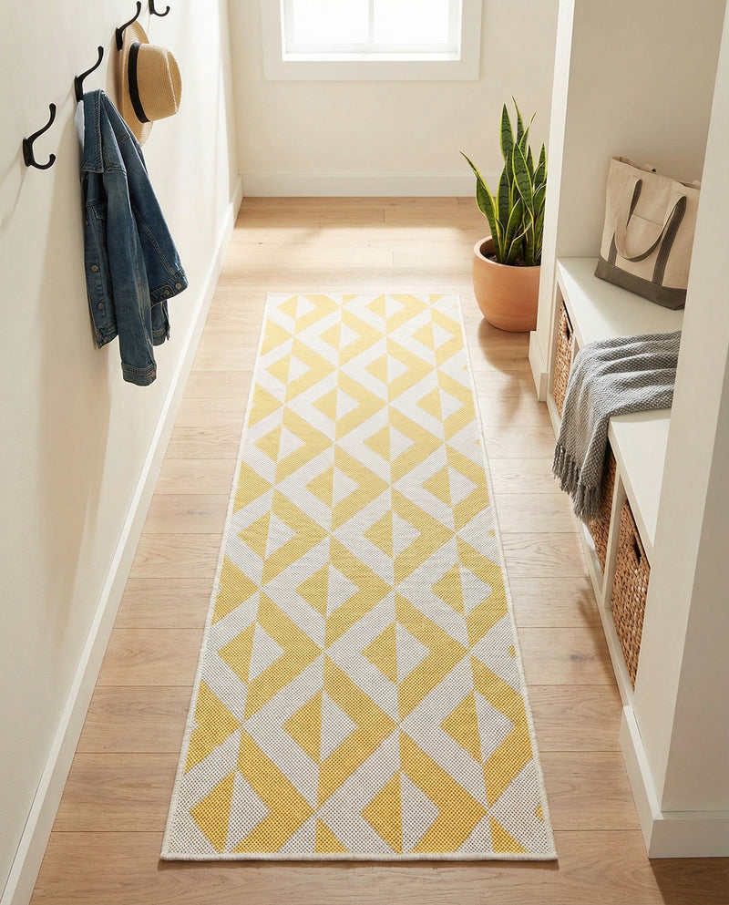 Urban Oasis Rugs Collection Area Rug -  Highrise (Yellow) Runner Yellow  lifestyle 57