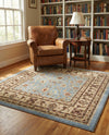 Jaipur Elegance Collection Area Rug -  Nahargarh (Light Blue) Square Light Blue  lifestyle 28