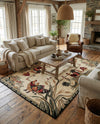 Rural Charm Collection Area Rug - Meadowbrook Rectangle Cream  lifestyle 22