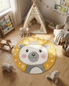 Wonder Tykes Collection Area Rug -  Enchant Round Yellow  lifestyle 8