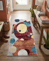 Aegean Elegance Washables Collection Area Rug -  Crete Runner Multi  lifestyle 38