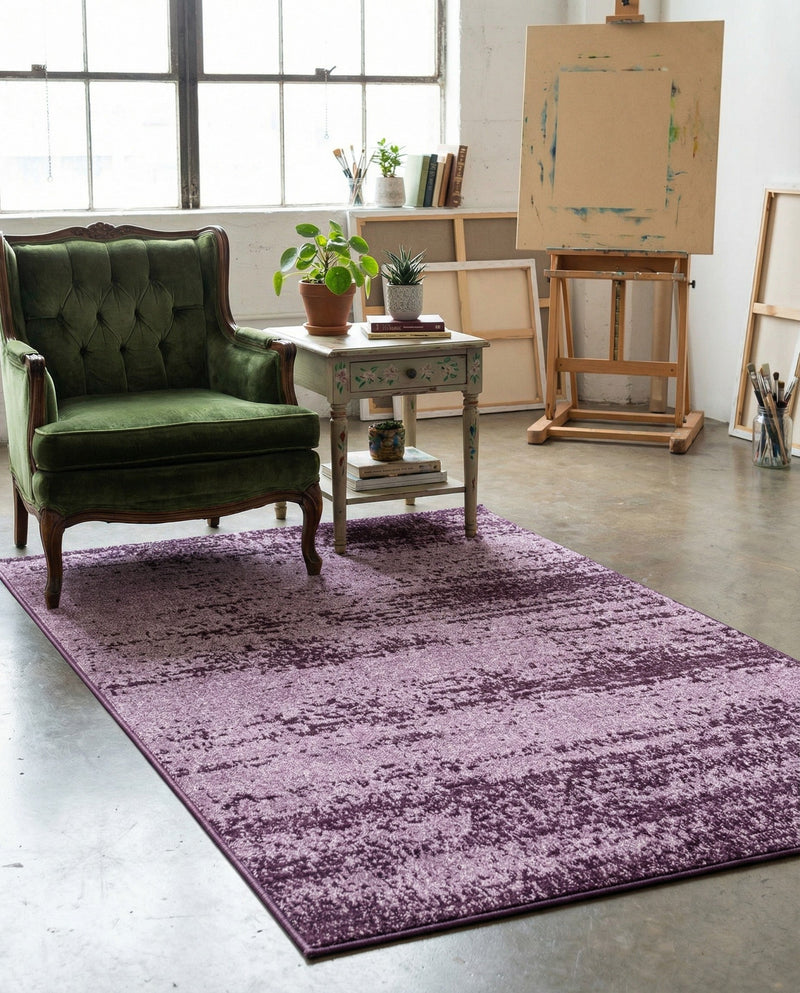 Studio Haven Collection Area Rug -  Gallery (Violet) Rectangle Violet  lifestyle 34