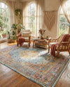Caribbean Breeze Collection Area Rug -  Vieques Rectangle Light Blue  lifestyle 46