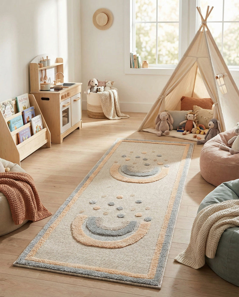 Wonder Tykes Collection Area Rug -  Frolicfield Runner Multi  lifestyle 47