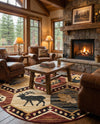 Frontier Trails Collection Area Rug -  Mesa Round Multi  lifestyle 33