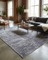 Sahara Essence Collection Area Rug - Oasis (Gray) Rectangle Gray  lifestyle 32
