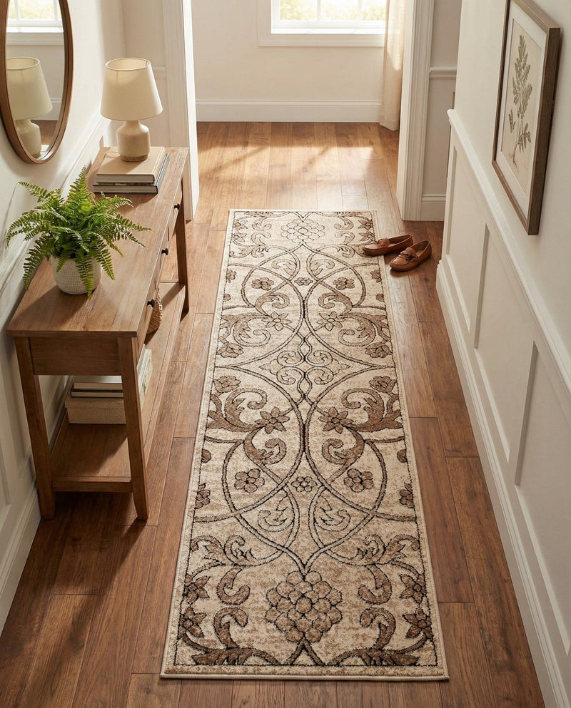 Andes Summit Collection Area Rug -  Merida Runner Dark Beige  lifestyle 42
