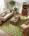 Lattice Gardens Collection Area Rug -  Bloomfield (Light Green) Rectangle Light Green  lifestyle 18