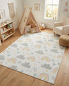 Wonder Tykes Collection Area Rug -  Pixel Rectangle Ivory  lifestyle 11