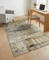 Chromatic Oasis Collection Area Rug -  Prism Rectangle Gray  lifestyle 8