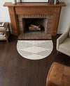 Thar Cotton Collection Area Rug - Jaisalmer (White) Hearth White  lifestyle 68
