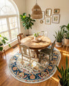 Adriana Terrace Collection Area Rug -  Positano (Multi) Oval Multi  lifestyle 40