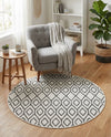 Urban Oasis Rugs Collection Area Rug -  Boulevard (Ivory) Round Ivory  lifestyle 43