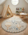 Wonder Tykes Collection Area Rug -  Joyscape Round Multi  lifestyle 68
