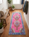 Heritage Elegance Collection Area Rug -  Winterthur (Fuchsia) Runner Fuchsia  lifestyle 56