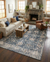 Cascade Range Collection Area Rug -  Shasta (Blue) Rectangle Blue  lifestyle 8