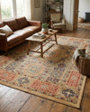 Ottoman Elegance Collection Area Rug -  Ephesus Rectangle Beige  lifestyle 39