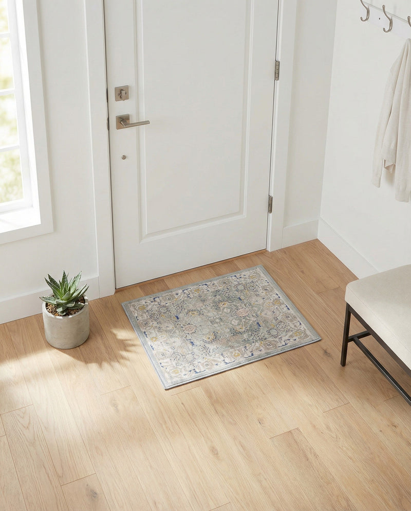 Savannah Series Collection Area Rug -  Beaufort Rectangle Cloud Gray  lifestyle 72