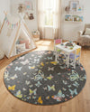 Wonder Tykes Collection Area Rug -  Carnival Round Charcoal Gray  lifestyle 47