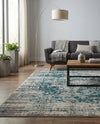 Copenhagen Comfort Collection Area Rug -  Odense Rectangle Blue  lifestyle 20