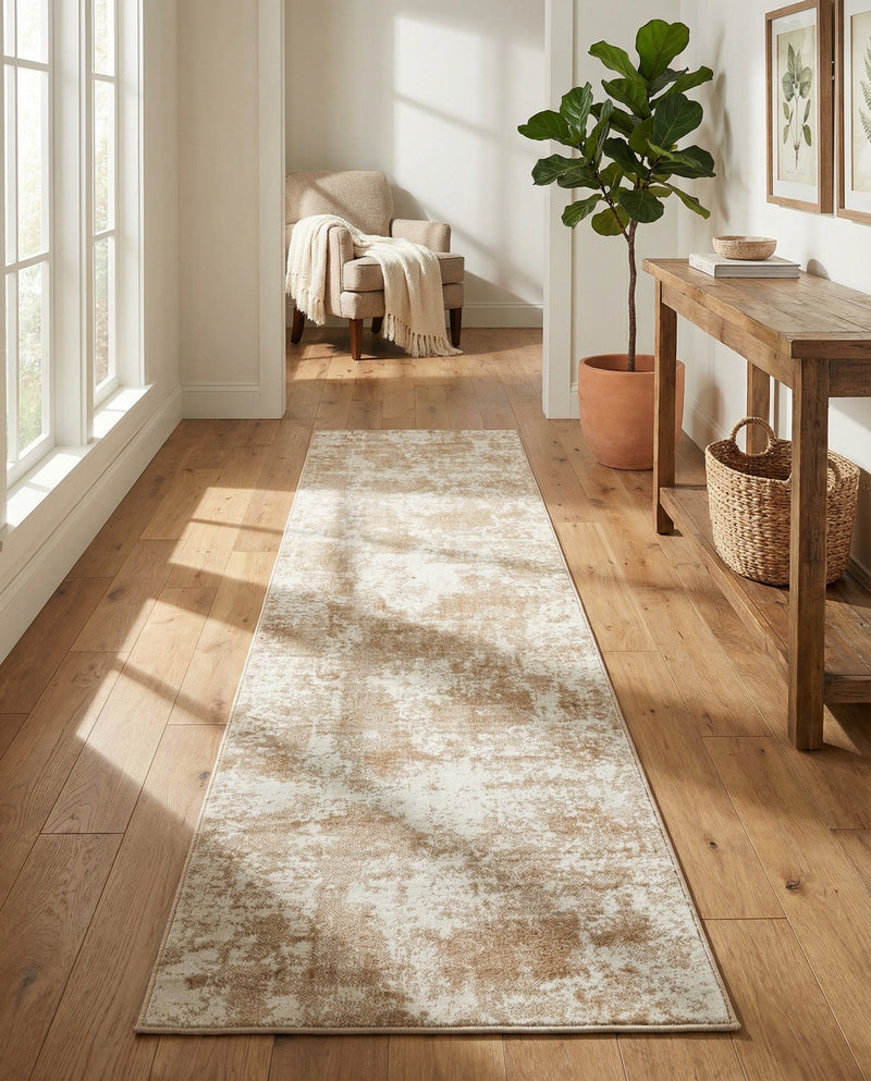 Luminara Sands Collection Area Rug - Elysium (Sand) Runner Sand  lifestyle 83