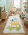 Wonder Tykes Collection Area Rug -  Prismatic Runner Ivory  lifestyle 41