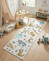 Wonder Tykes Collection Area Rug -  Spatter Runner Ivory  lifestyle 36